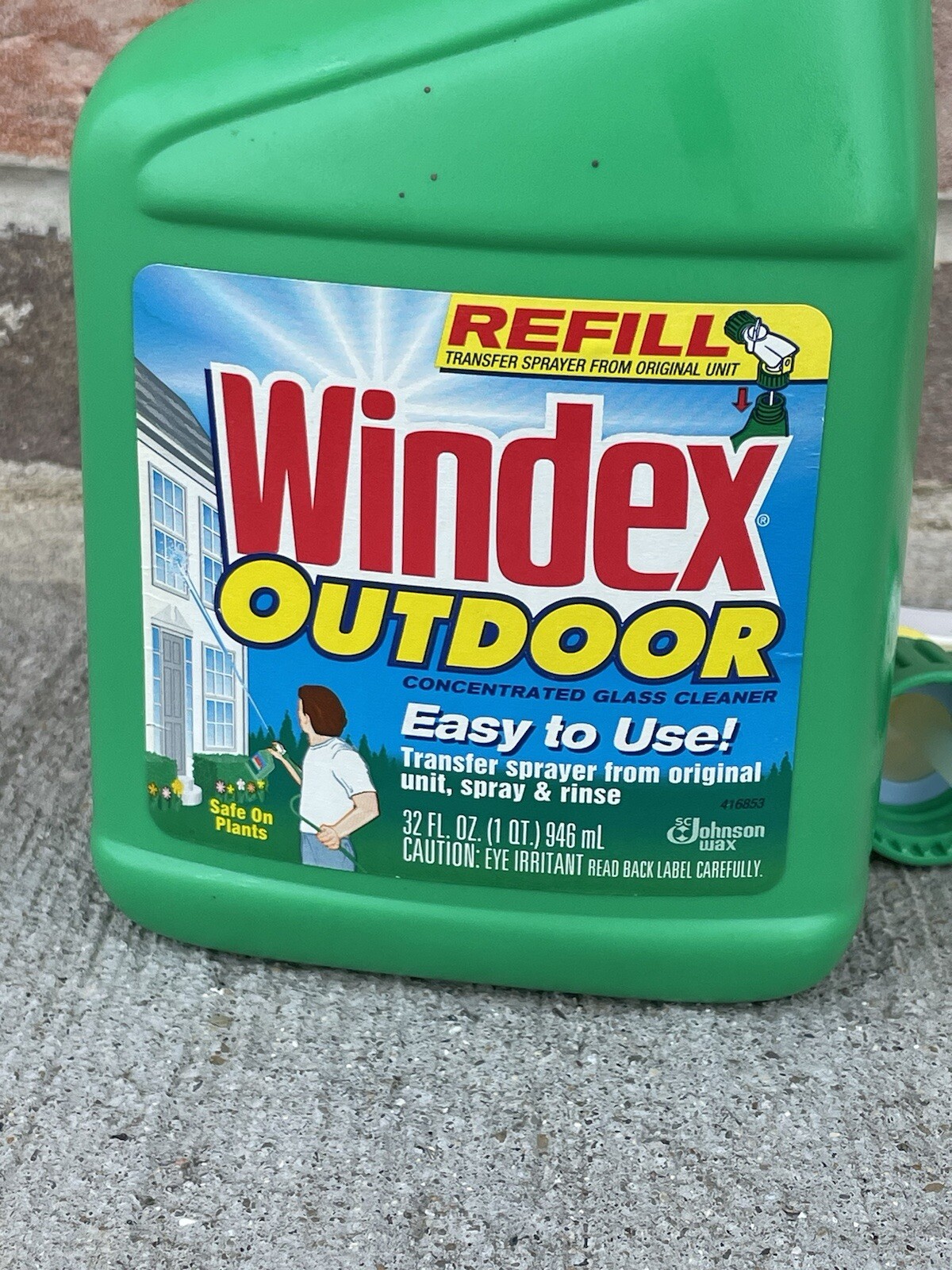 Windex Outdoor Window Glass Cleaner Concentrate 32 Oz NEW NOS Home Improvement