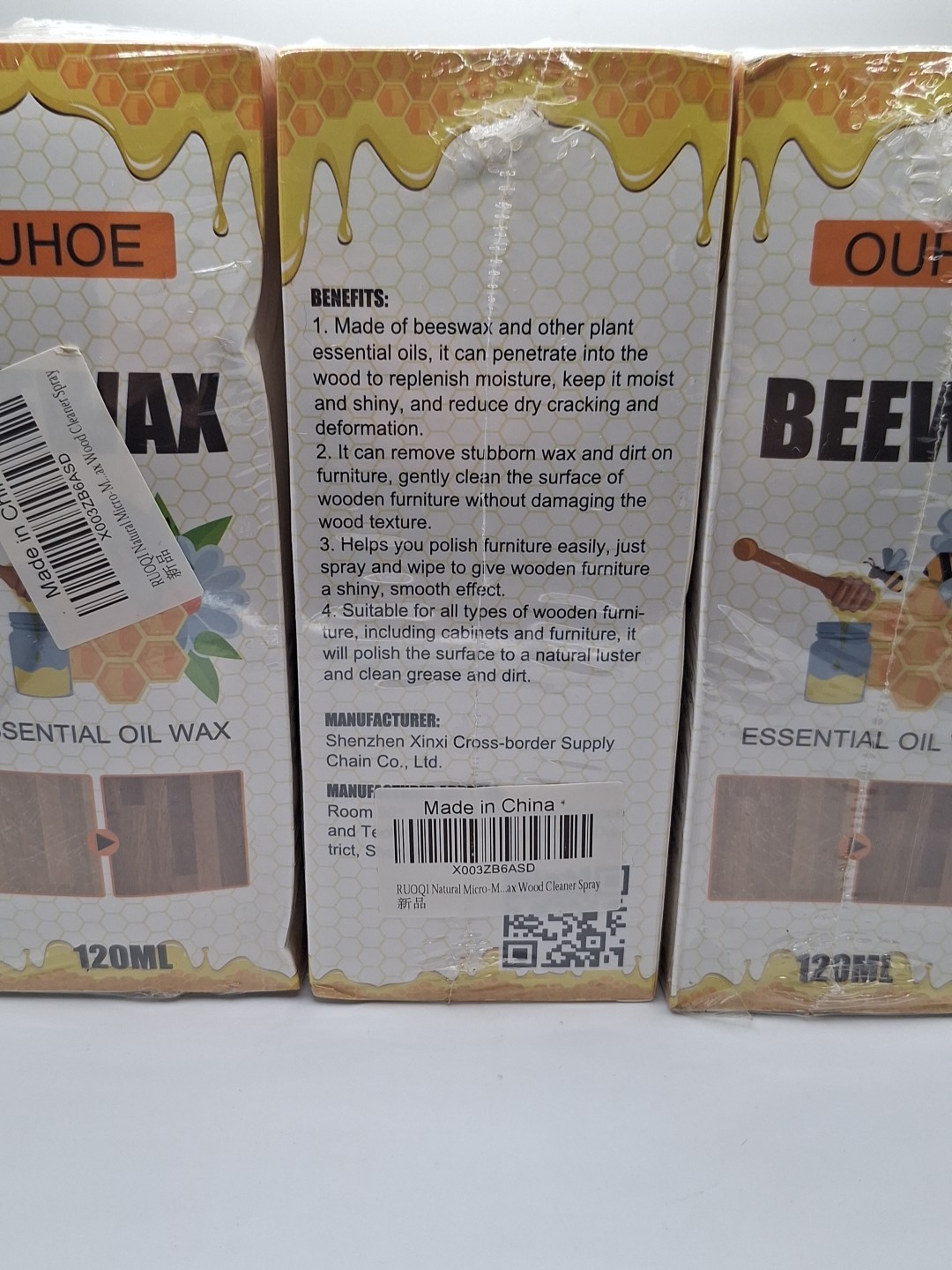 Lot of 3 Beewax Spray Furniture Polish, 120ml each. Exp: 10/05/2026
