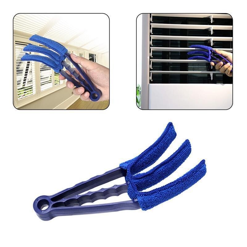 2 PC Microfiber Venetian Blind Blade Cleaner Window Conditioner Duster Brush