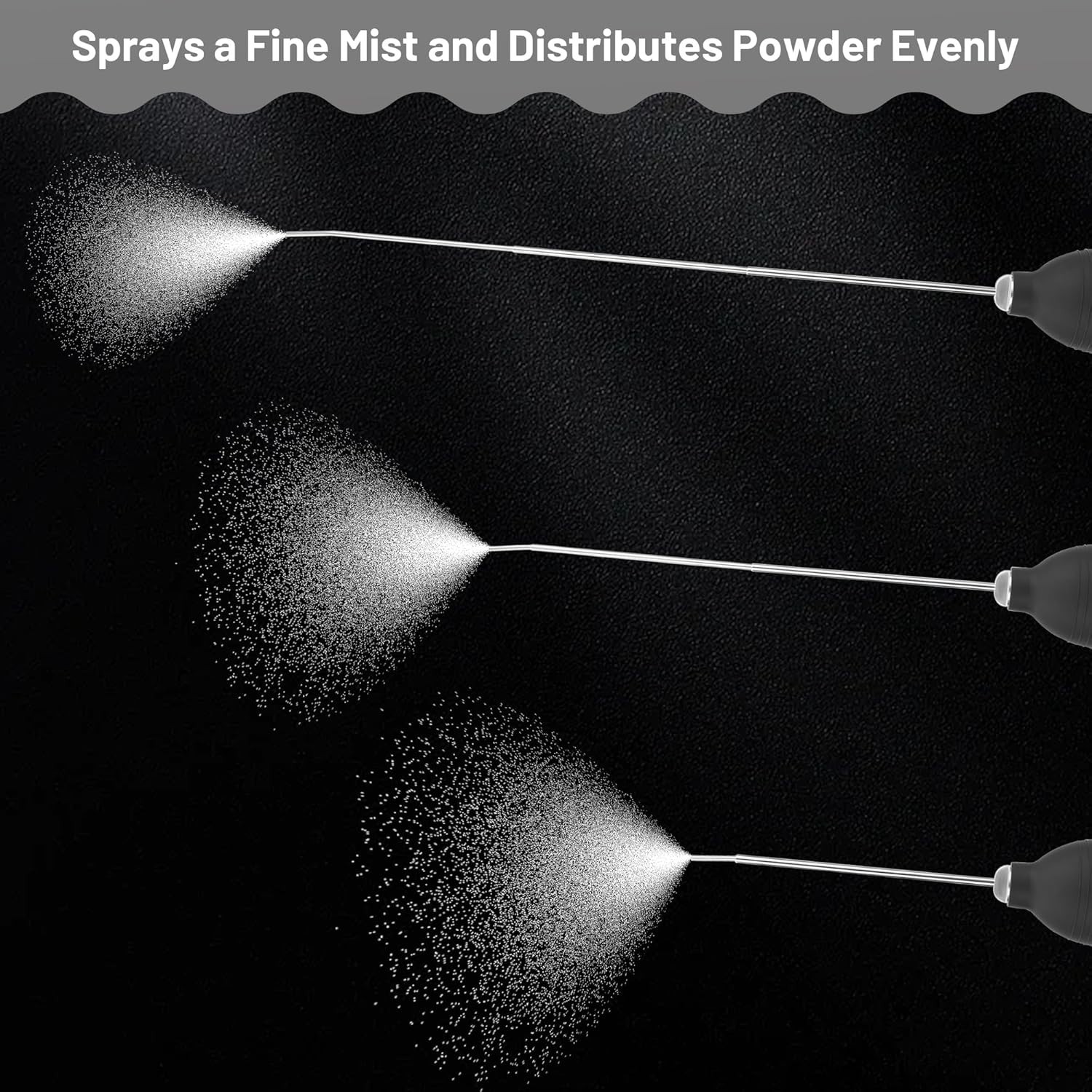 Diatomaceous Earth Powder Duster, Garden Bulb Duster Applicator Puffer Dispenser