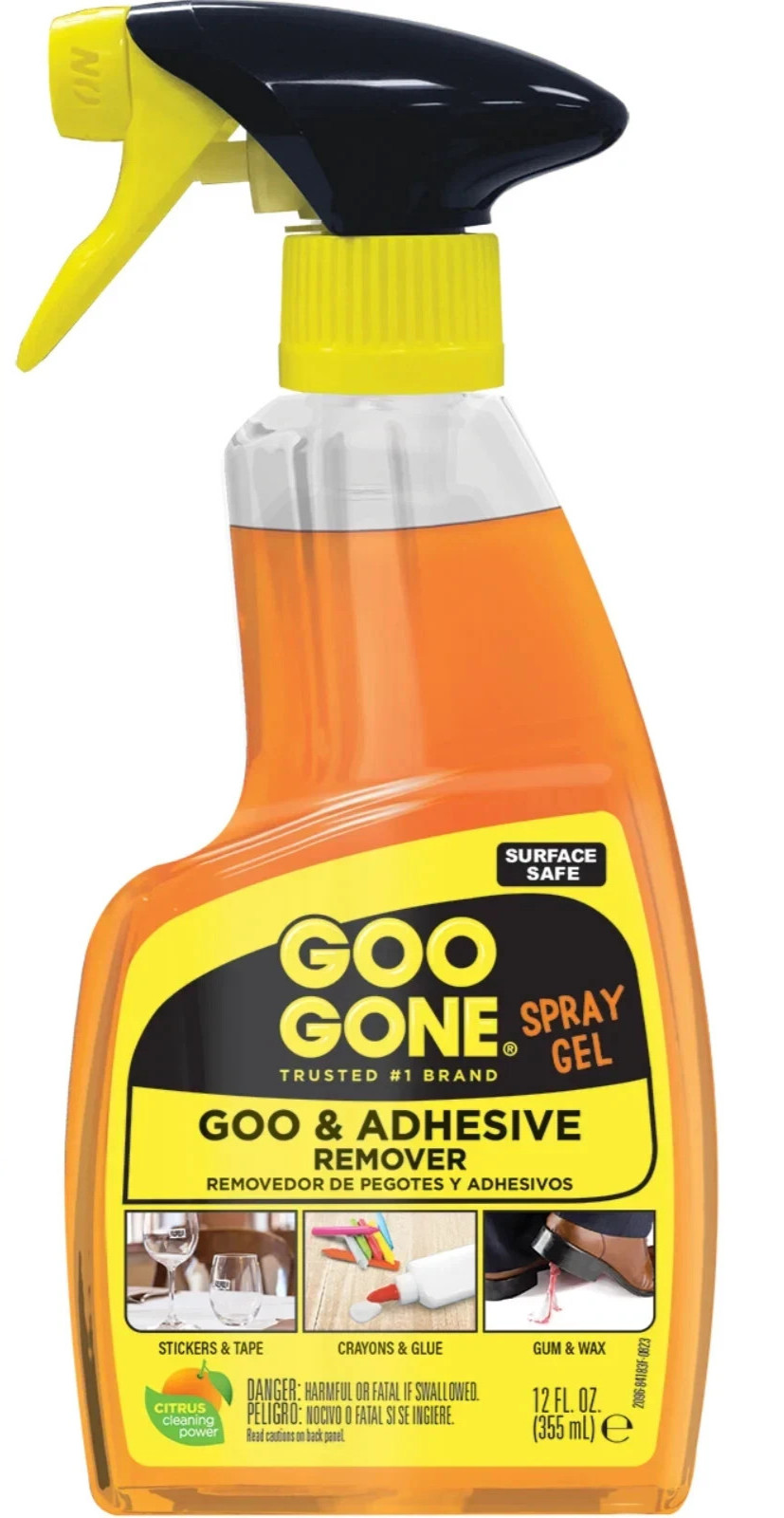 Goo Gone Original Adhesive Remover 12oz – Citrus Power Glue & Gum Cleaner