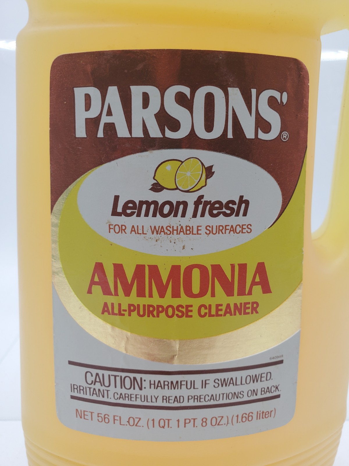Vintage Parsons Lemon Fresh Ammonia All Purpose Cleaner 56 oz