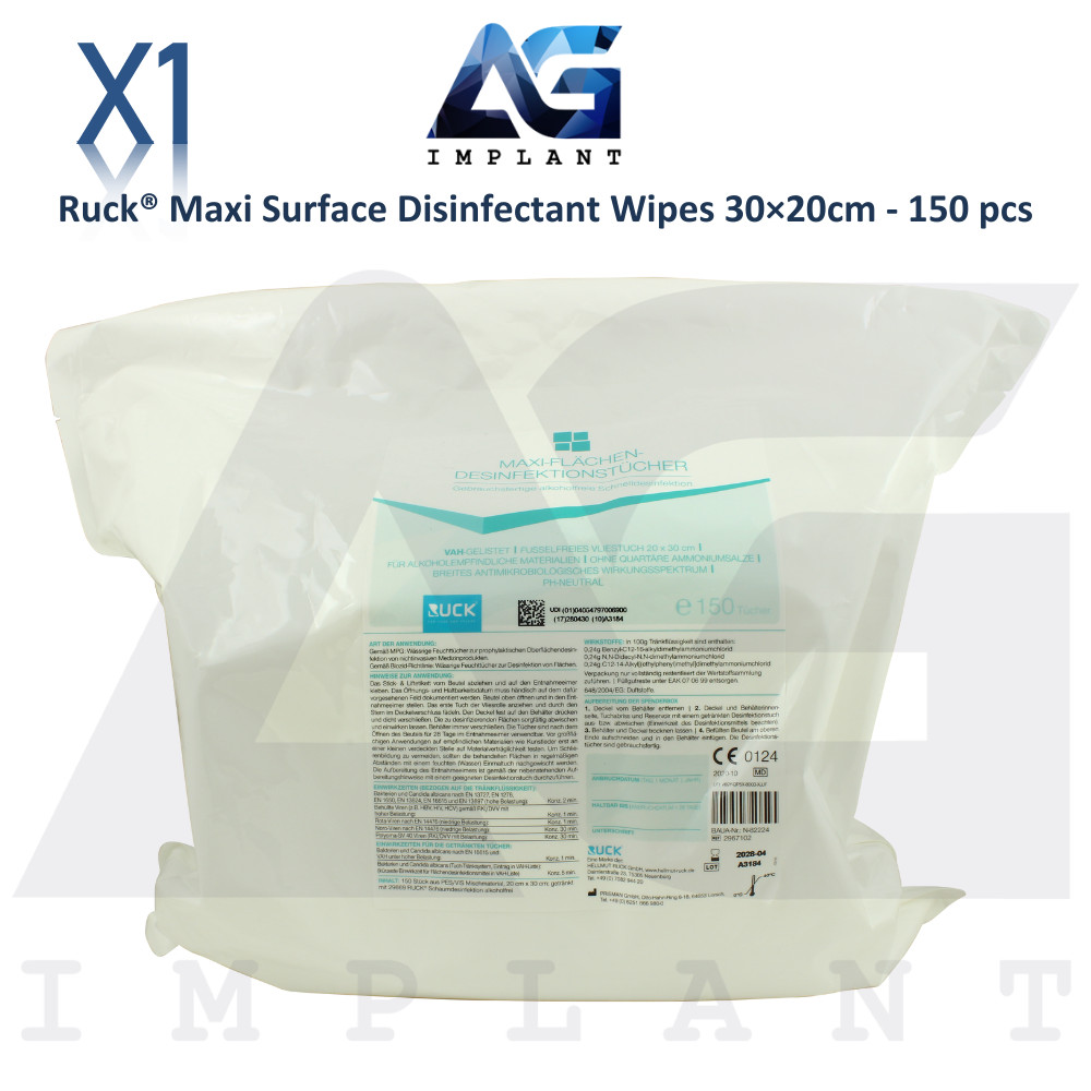 Maxi Surface Clean Wipes 150pcs/pack 30 × 20 cm Alcohol Based