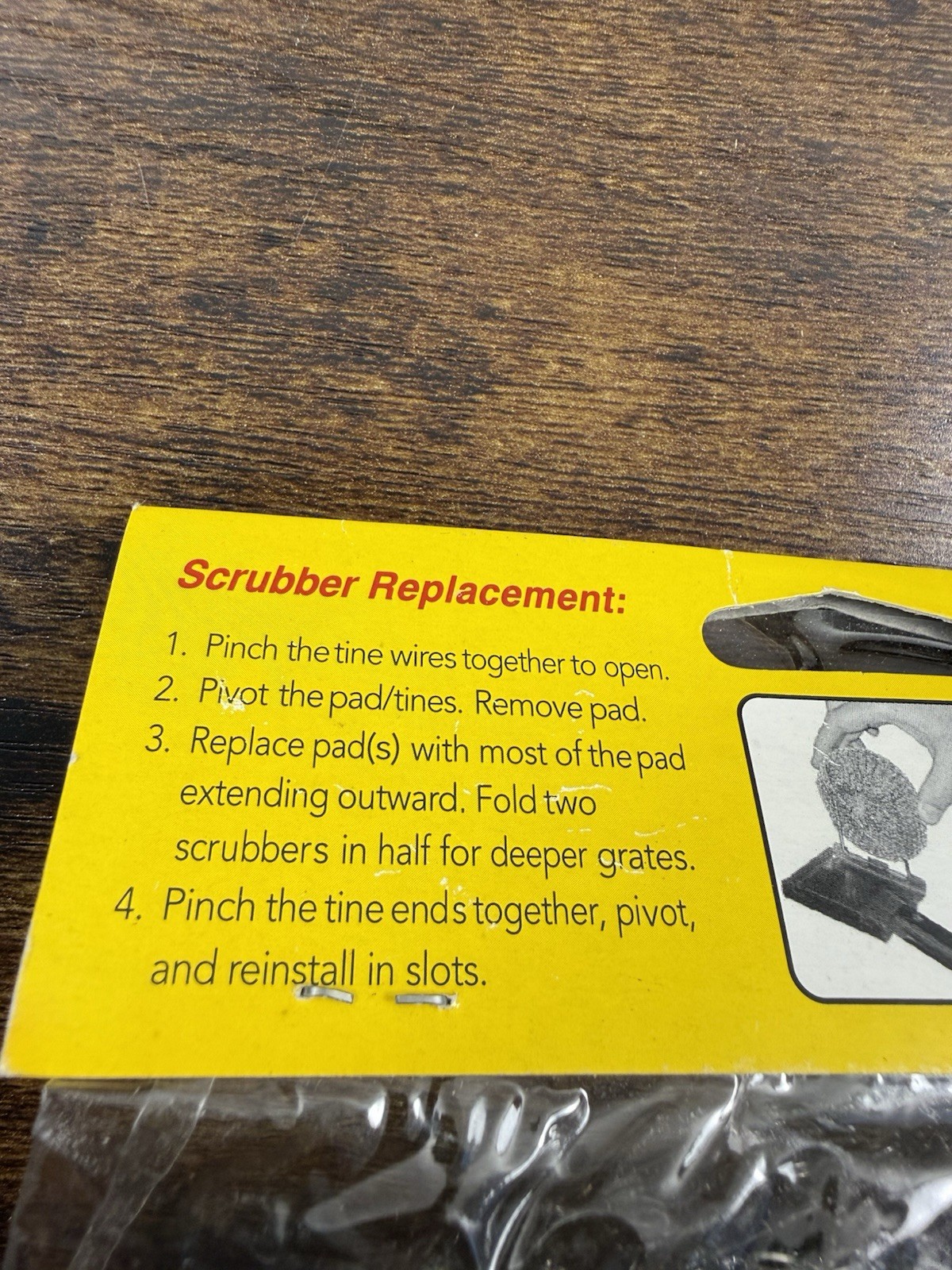 VTG 02 Tool Wizard Replacement Scrubbers Grill Brush Pads Mesh BBQ Cleaner 2 Pkg