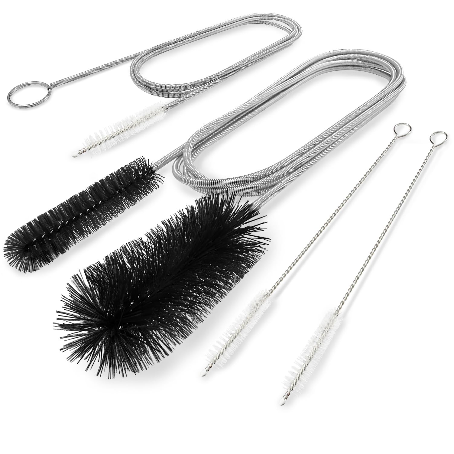 Flexible Drain Brush, 66 Inch Long Double Ended Hose Pipe Cleaners and 58 Inc…