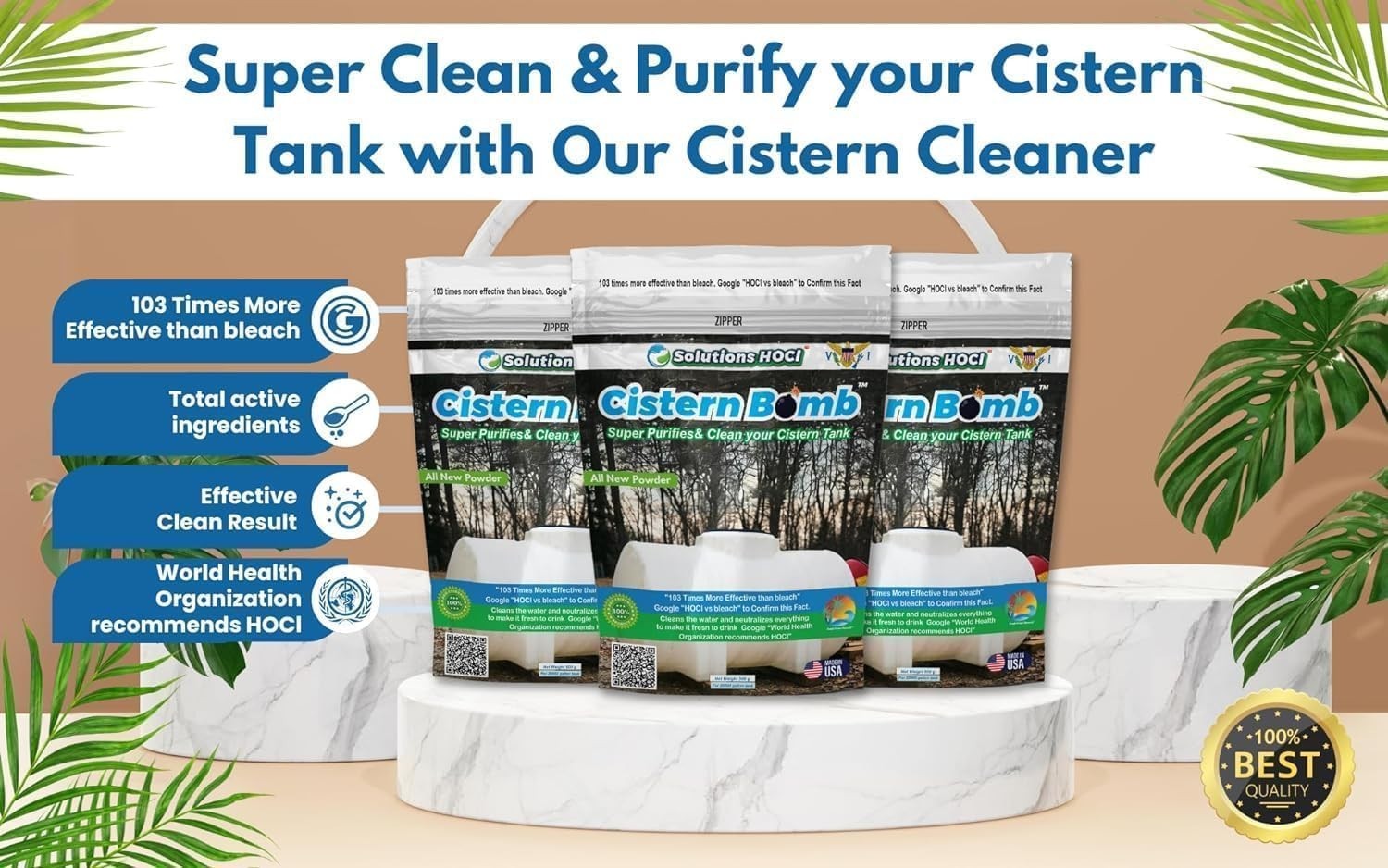 Cistern Tank Cleaner – Cistern Tank Bomb Cleaning Cleans your Cistern (100g