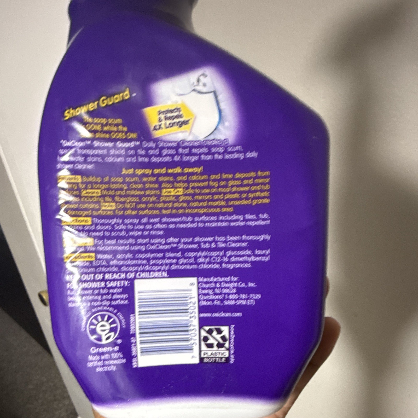OxiClean Shower Guard Daily Shower Cleaner Spray Fresh Scent 30 fl oz