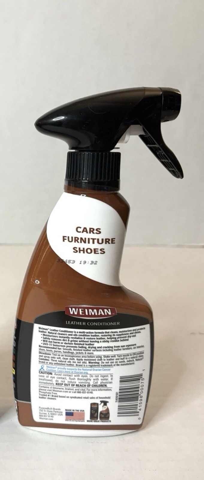 WEIMAN LEATHER CONDITIONER 3-IN-1 CLEANS CONDITIONS PROTECTS 12 FL OZ LOT OF 2