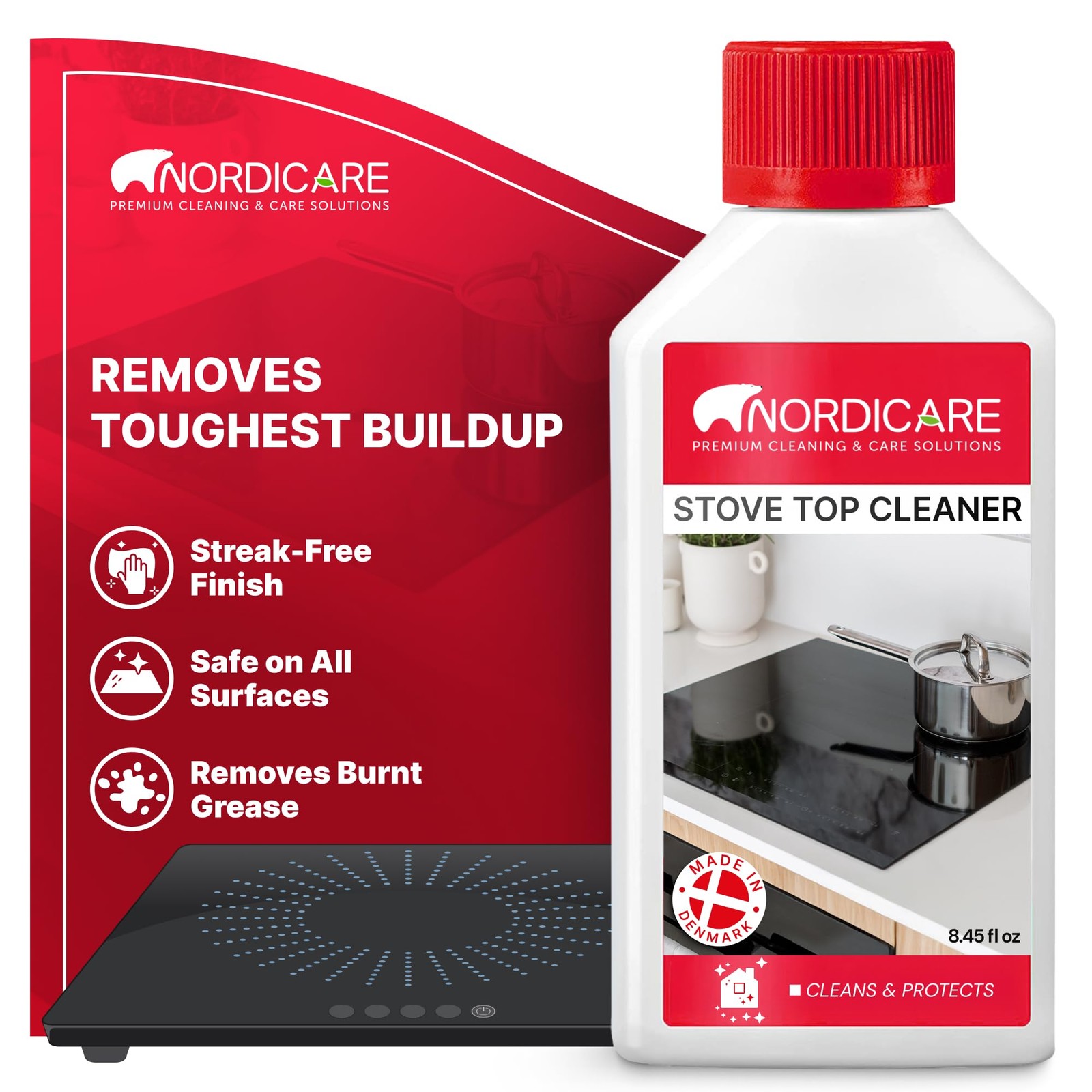 Stove Top Cleaner Glass Ceramic – Induction Cooktop Cleaner Polish And Protec…