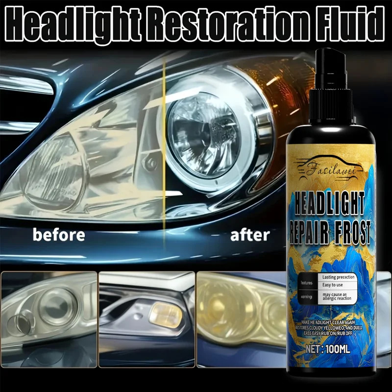 Car Headlight Repair Liquid 100-300ml Antioxidant Polishing Agent Remove