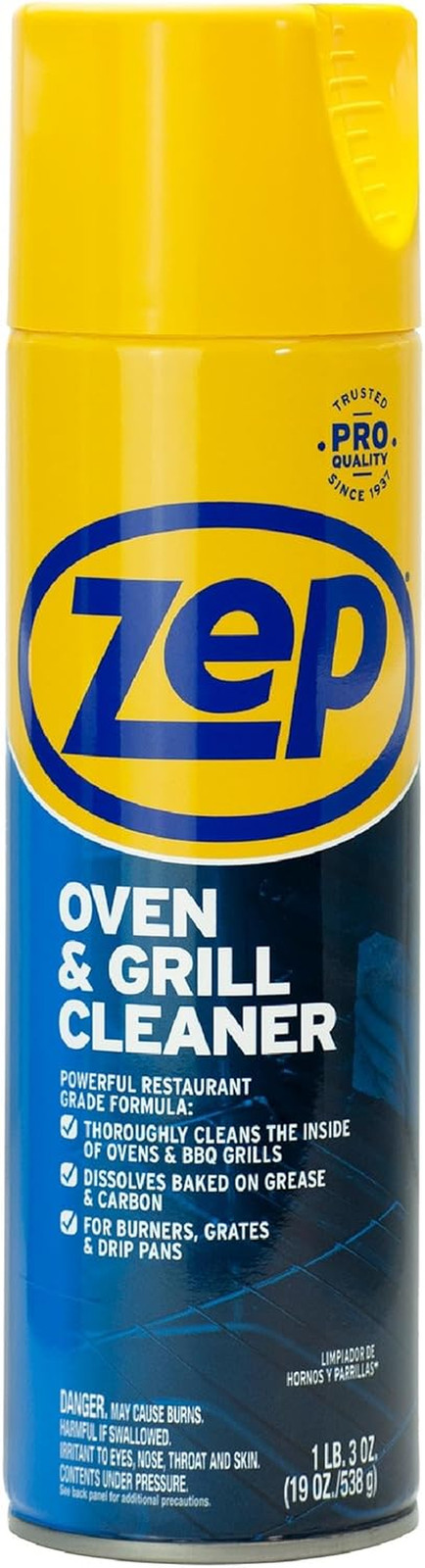 Heavy-Duty Oven and Grill Cleaner – 19 Oz (Case of 2) ZUOVGR19 – Dissolves Greas