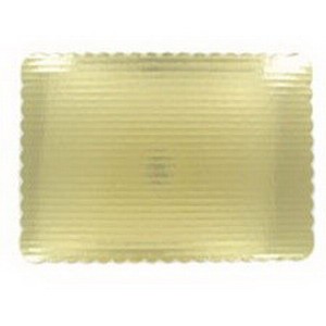 Double Wall 1/2 Sheet Cake Board Gold 18.75″ L x 13.75″ W | 50/Case