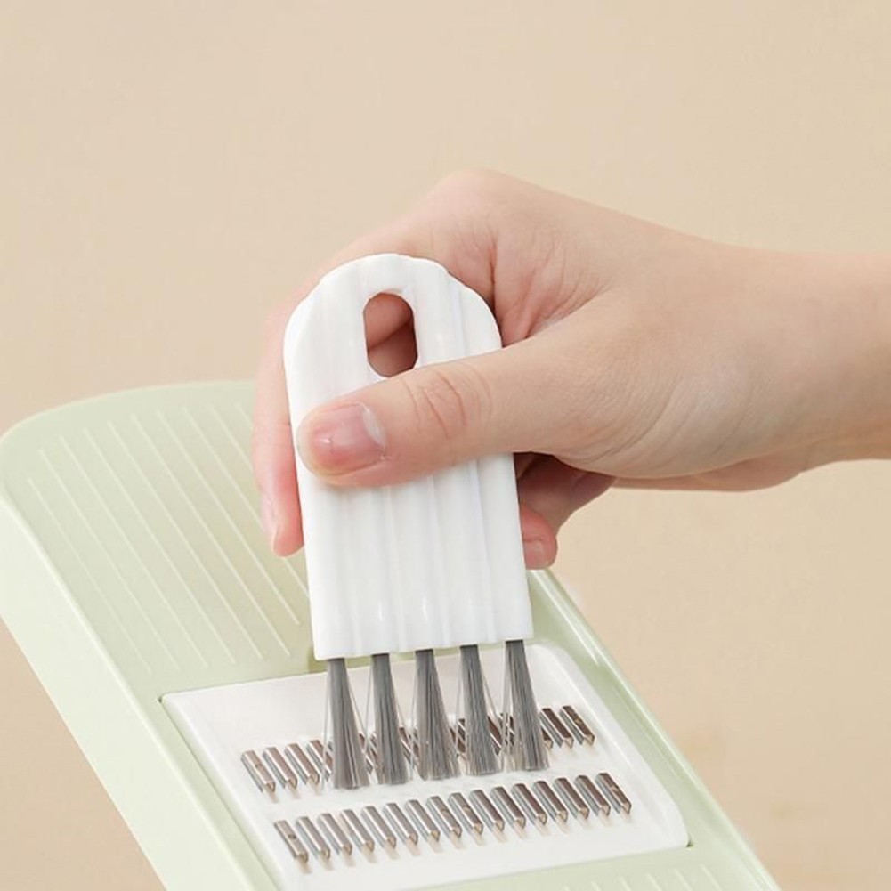 Cleaner Detail Brush White 10cm/4in 1x Polypropylene Plastic Brand New