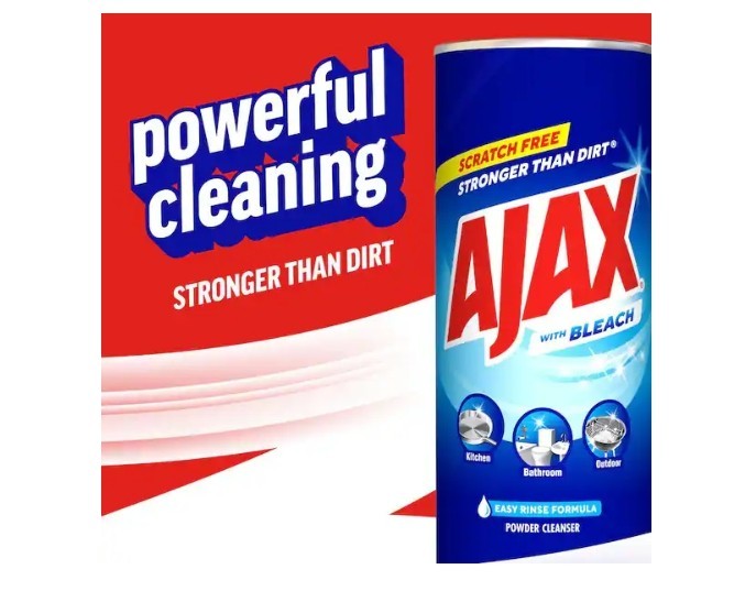 Ajax Powder Cleanser with Bleach, Scratch-Free Formula, 21 oz Bottle