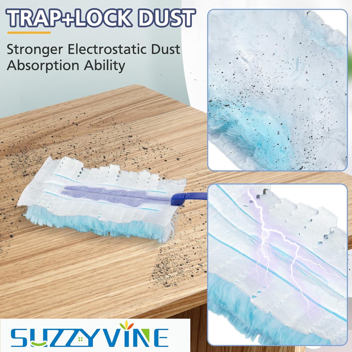 Disposable Duster Refills Heavy Duty Electrostatic Duster Headstotal 20 Count