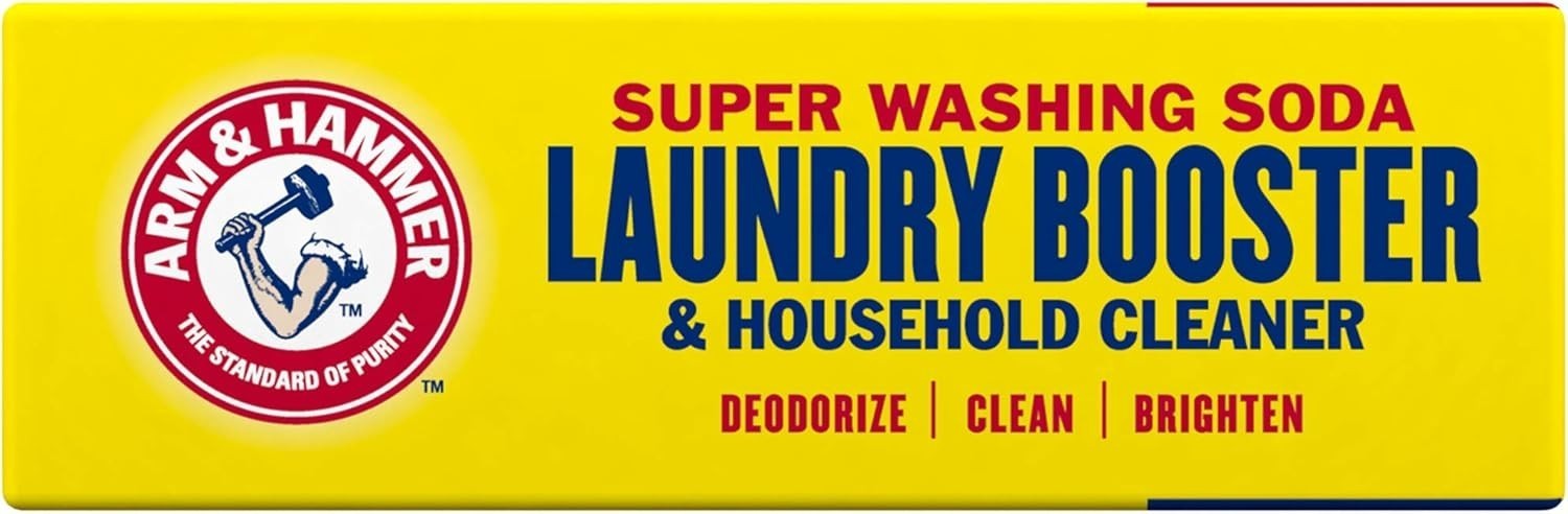 Arm & Hammer Super Washing Soda Detergent Booster & Household Cleaner, 55 Oz.