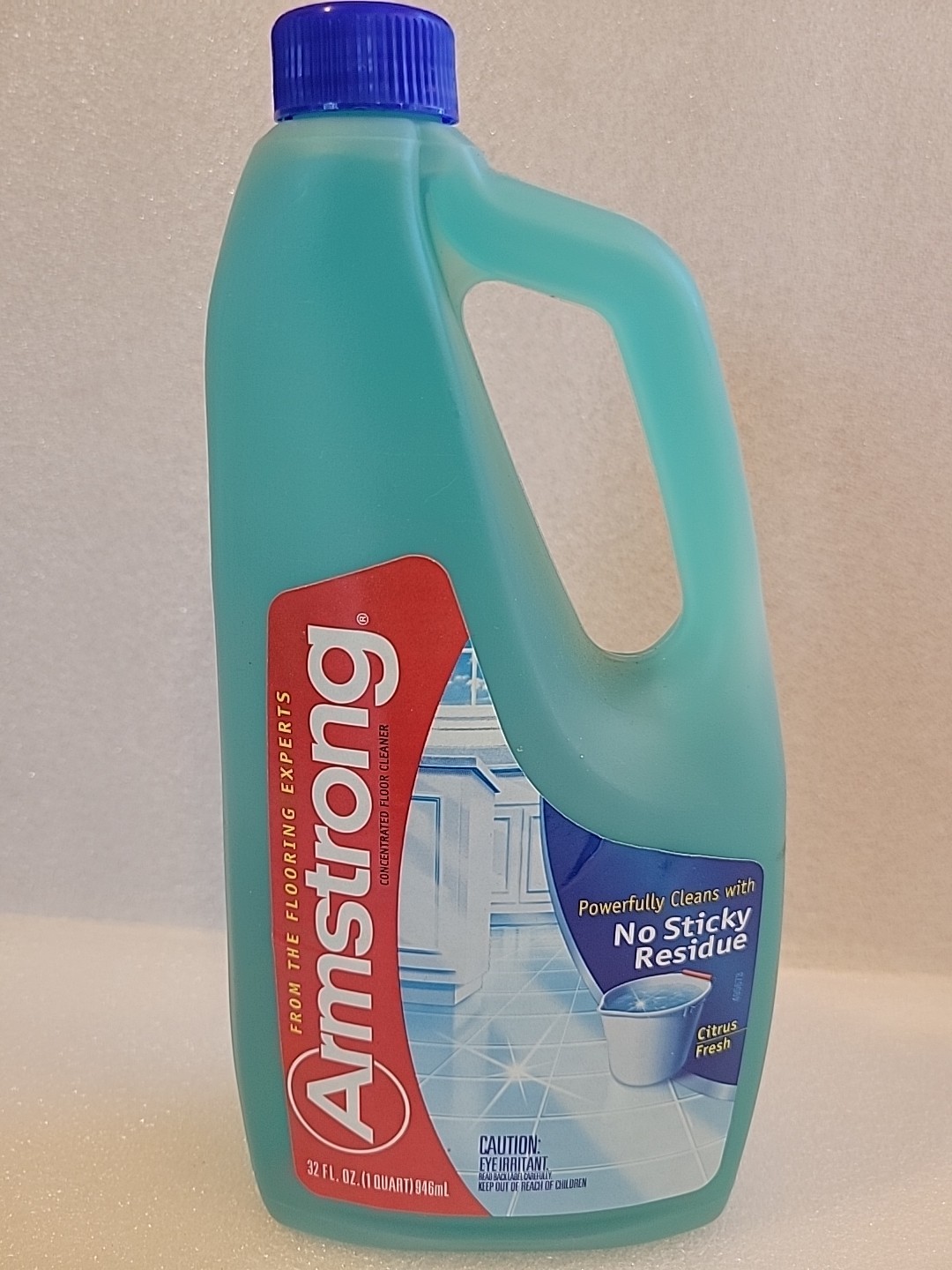 Armstrong Concentrated Floor Cleaner No Sticky Residue SC Johnson 32 Oz Citrus
