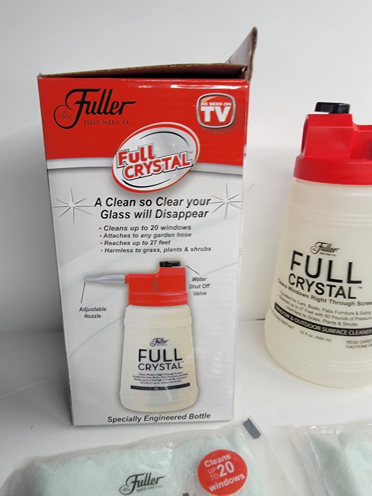 Fuller Brush FBFC-6 Full Crystal Window & Outdoor Surface Cleaner w/ 3 Refills