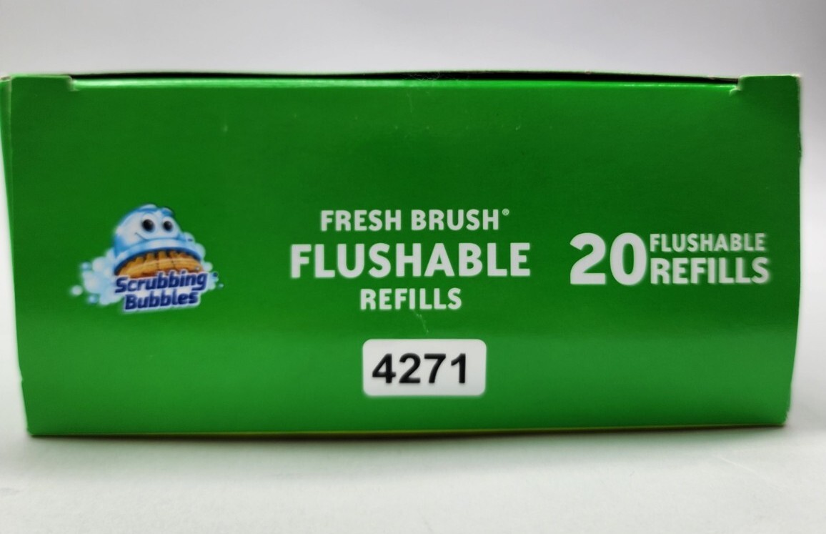 Scrubbing Bubbles Toilet Cleaning System Fresh Brush 20 Flushable Refills
