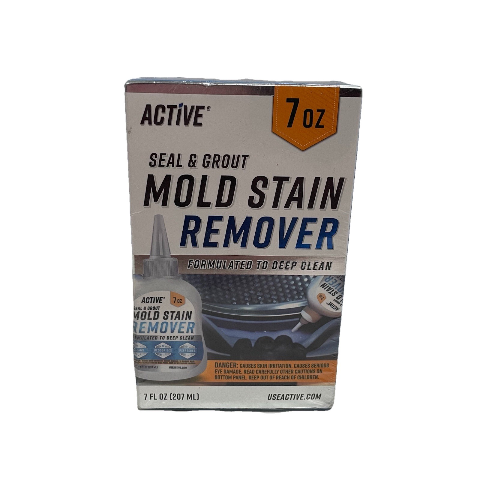 NEW & SEALED – Active Mold Stain Remover Seal Grout Deep Clean 7oz – Deodorizes