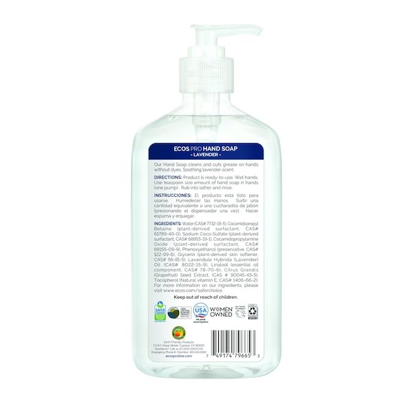 Ecos Pro Pl9665/6 Hand Soap, Biodegradable, Lavender, 6 Pk