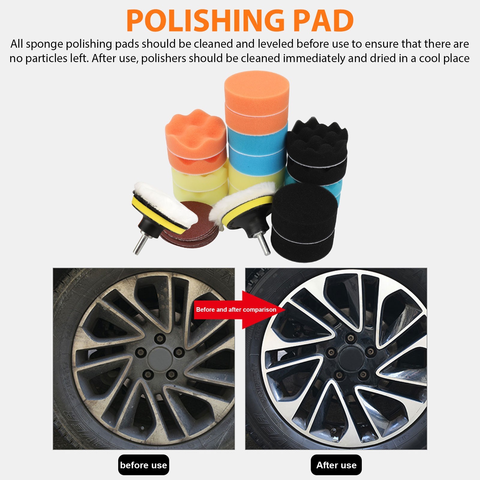 22pcs Car Cleaning Kit Interior Exterior Auto Detailing Wash Drill Brush Engine