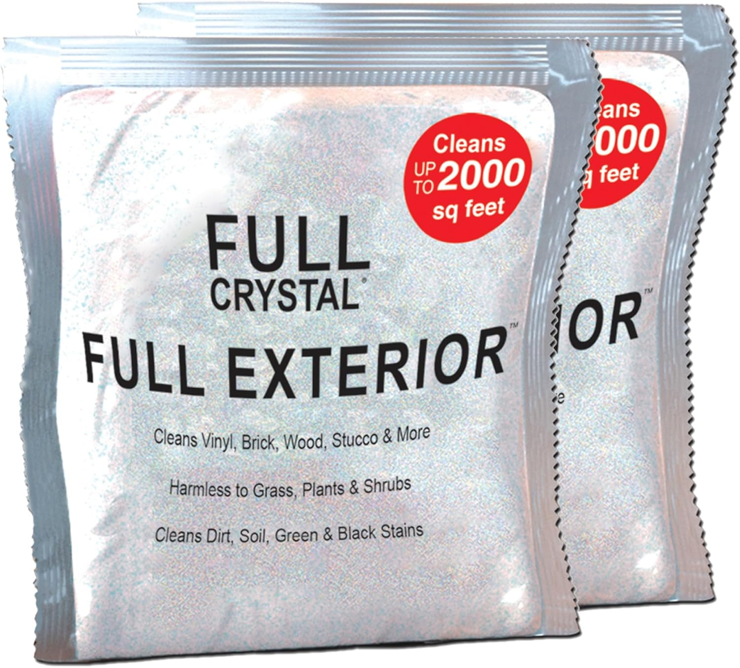 Full Exterior Refill Kit – Crystal Powder Outdoor Cleaner Packets, 8 Oz, Each 4