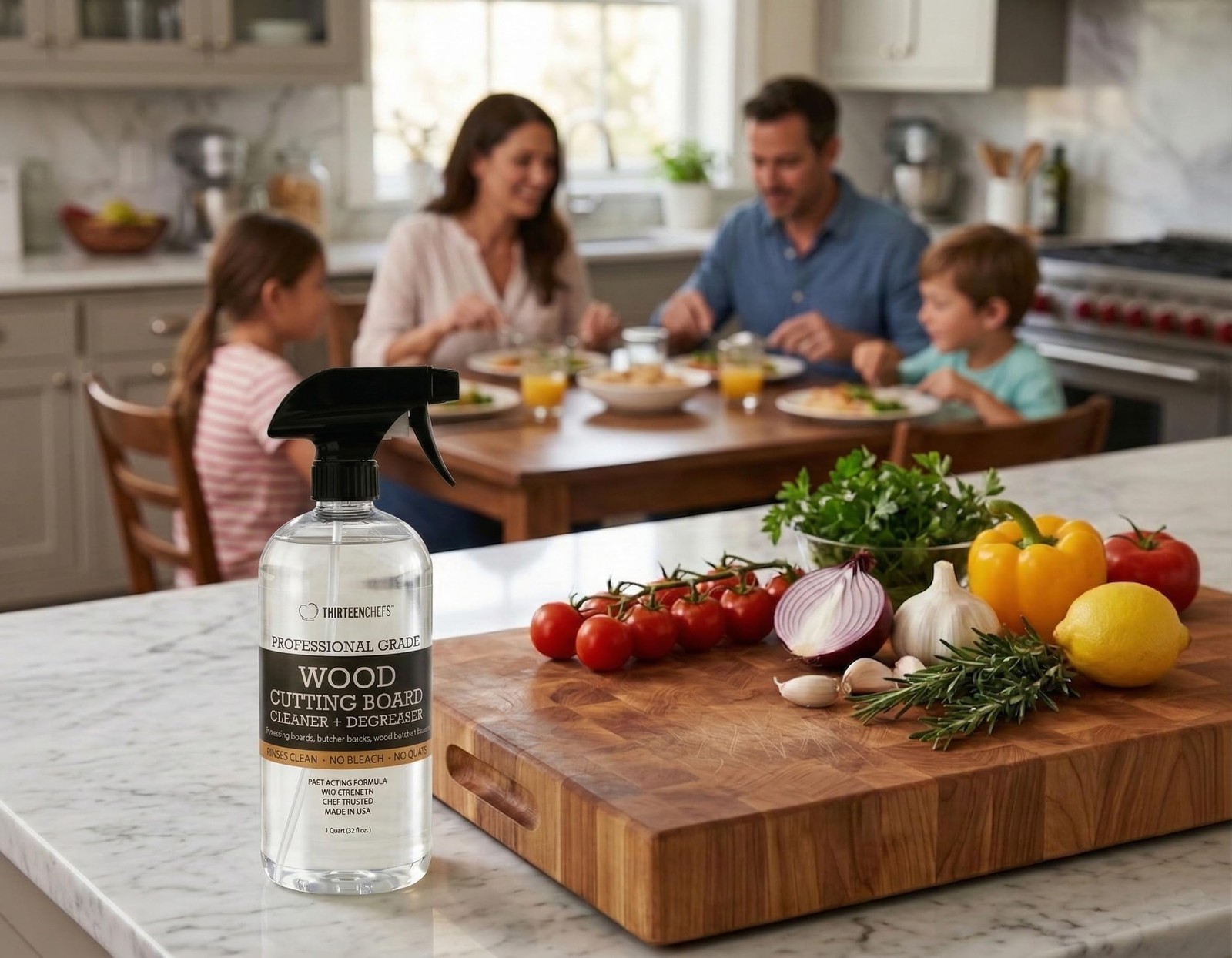 Wood Cutting Board Cleaner – Food Safe Spray for Butcher Blocks and Counterto…