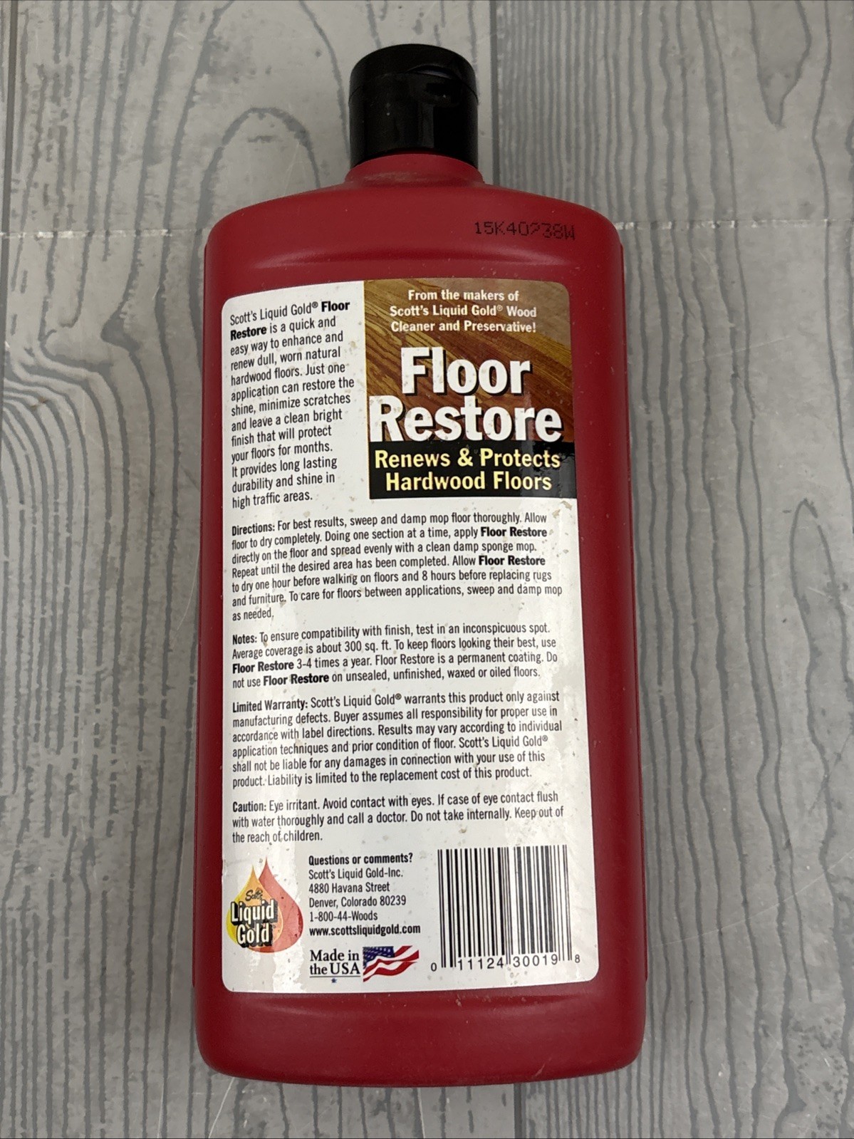 Scott’s Liquid Gold Floor Restore Renews & Protects Hardwood SEALED