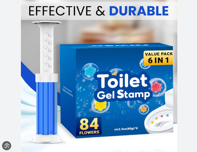 Toilet Gel Stamp, Value Pack 6 in 1 84 flowers