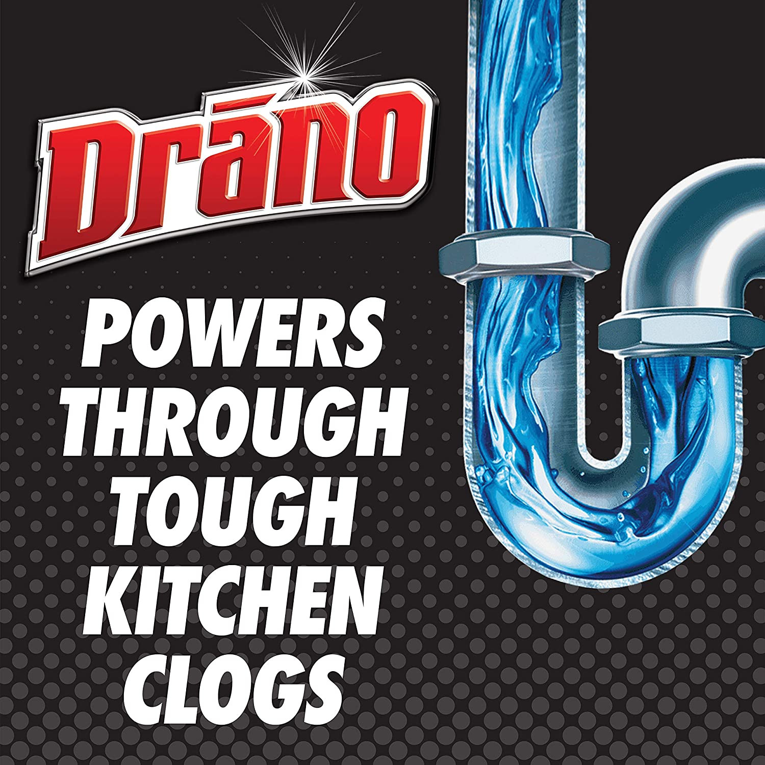 Drano Kitchen Granules Clog Remover, Destroy Tough Clogs, 8.8 Oz