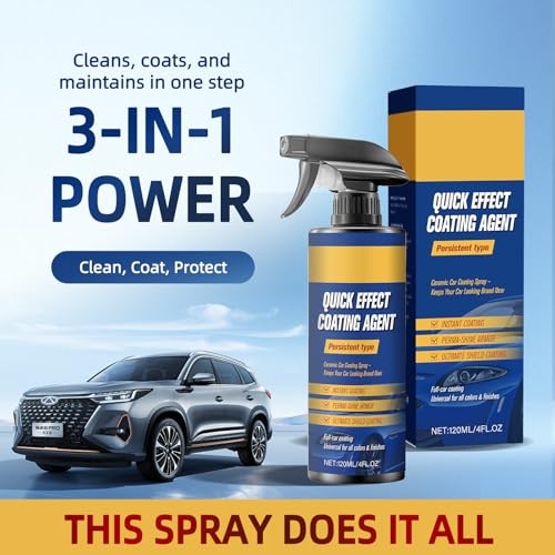 2Pcs Advanced Car Quick-Acting Coating Agent Spray, Scratch Wax Polish