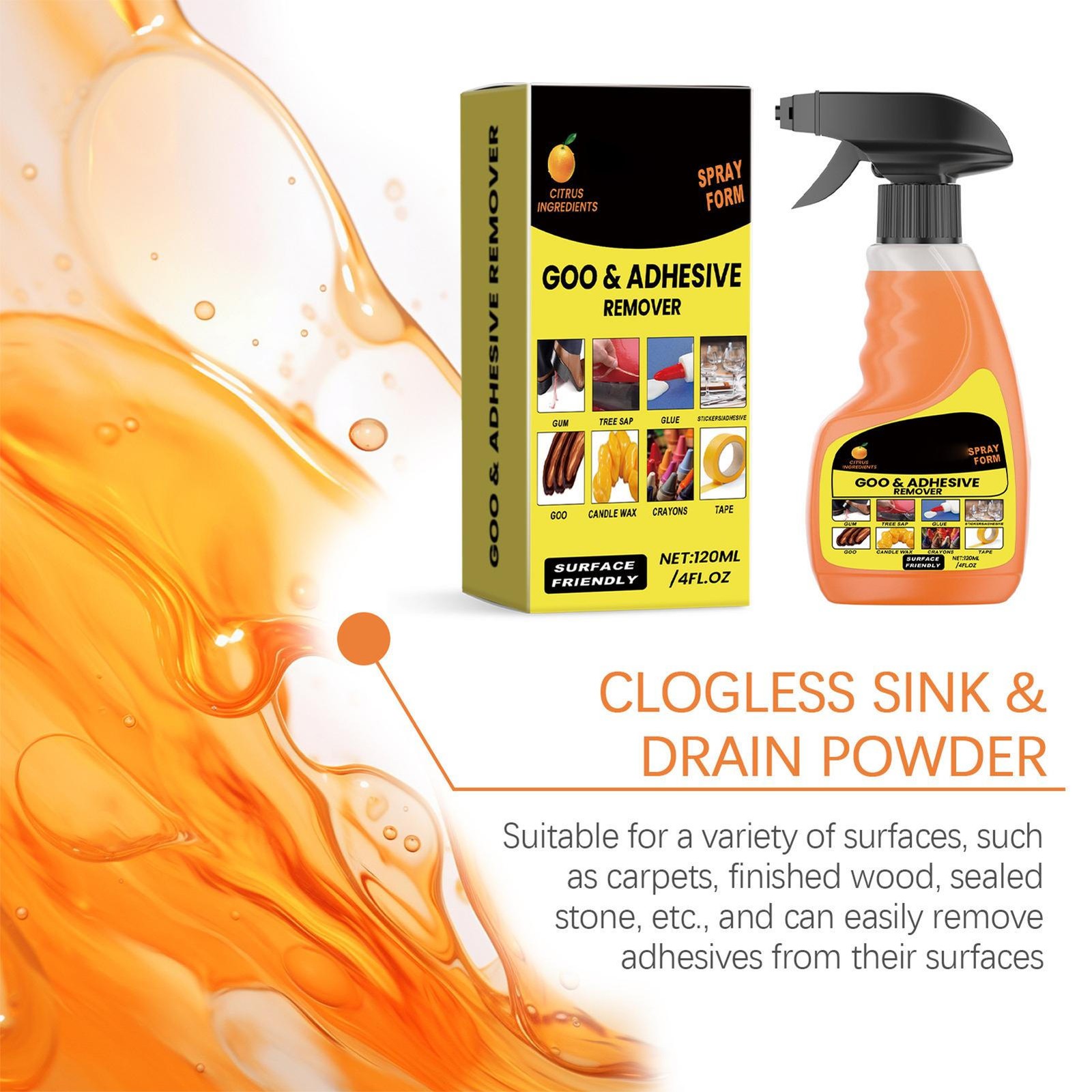 Cars Adhesive Remover Glue Removal Liquid Tape Remover Sticker Lifter