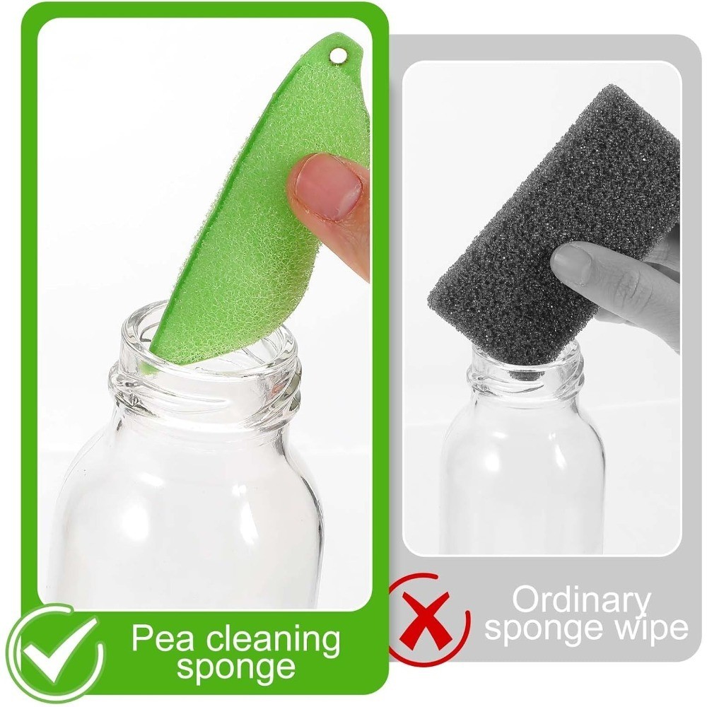 Magic Beans Bottle Cleaning Sponge Reusable Heat Resistant Scrubber for Small