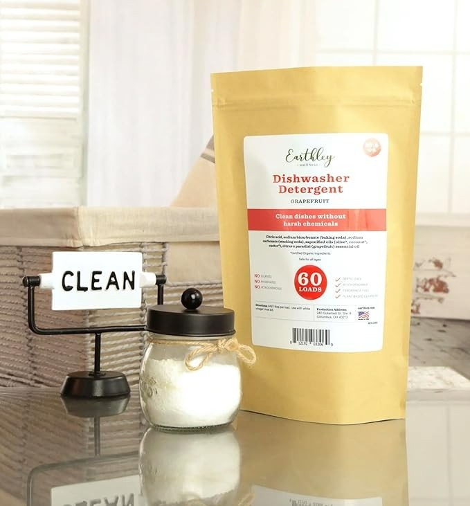 Earthley Wellness Dishwasher Detergent 60 Loads Unscented