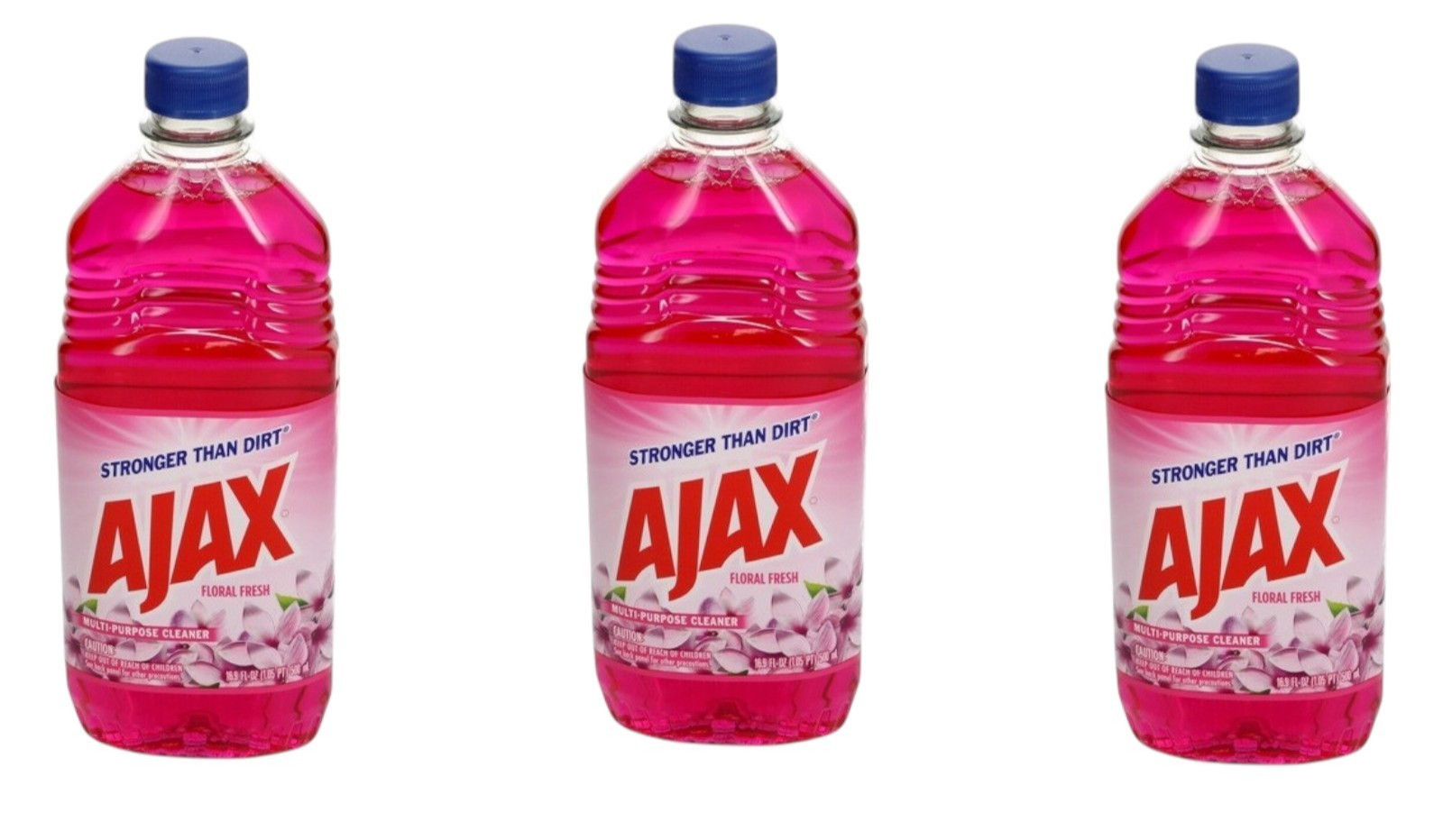 (3 Pack ) Ajax Multi-purpose Cleaner Floral Fresh 16.9 fl oz