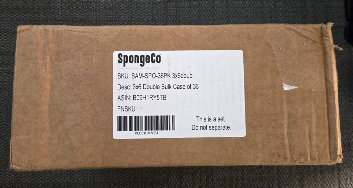 NEW SpongeCo Dry Cleaning Soot Eraser Sponge (3×6) 36 Pack
