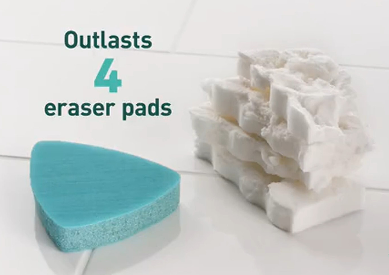 Swift Scrub Bathroom Buildup Remover Cleaner Scrubber Pads Safe on Surfaces -2pc