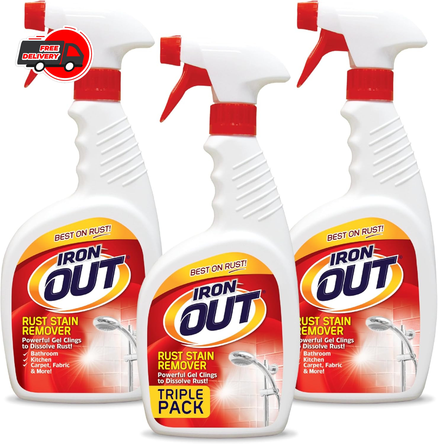 Rust Stain Remover Spray Gel, Remove Rust Stains in Bathrooms, Kitchens, Laundry