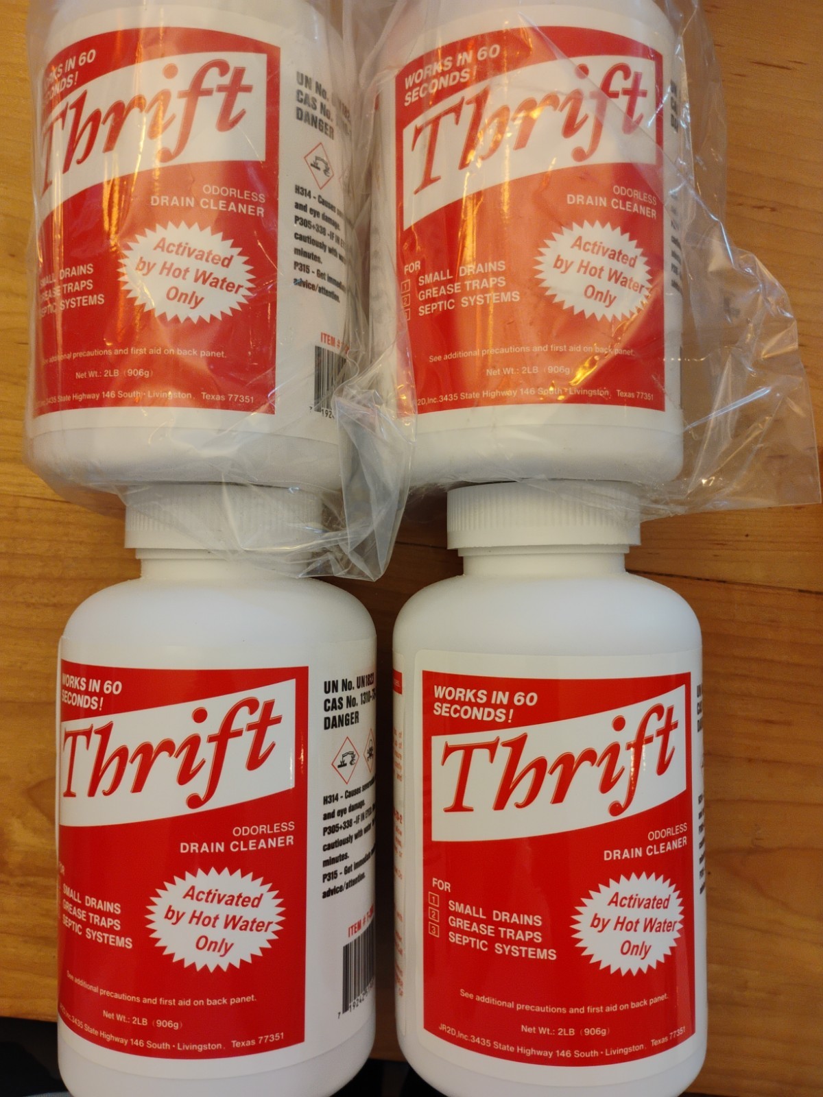 Thrift T-100 8 Lb Total Odorless Drain Cleaner Small Drains Grease Trap Septic
