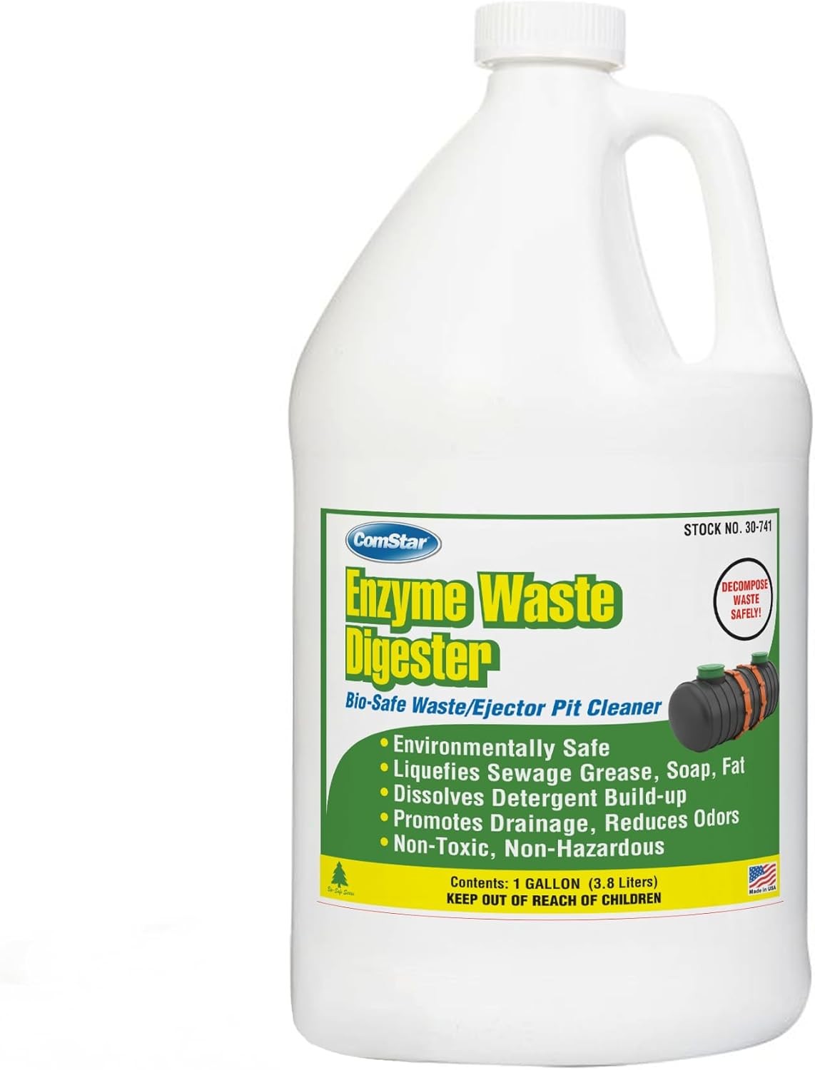 ComStar Enzyme Waste Digester, 1 Gal for grease traps & septic systems