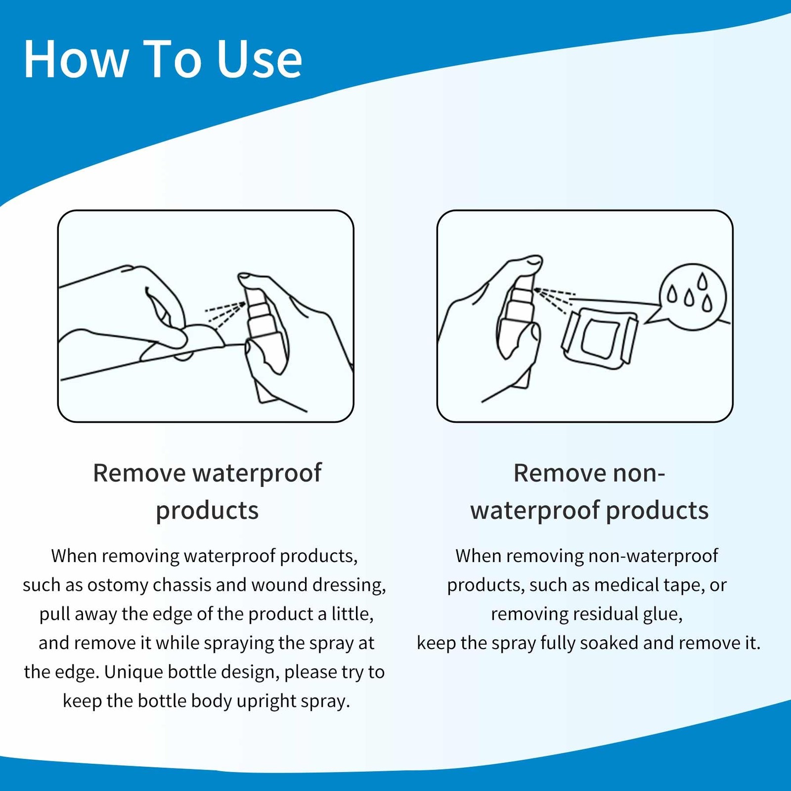 2oz Medical Adhesive Remover,Adhesive Remover Spray for Around Stomas and Wou…