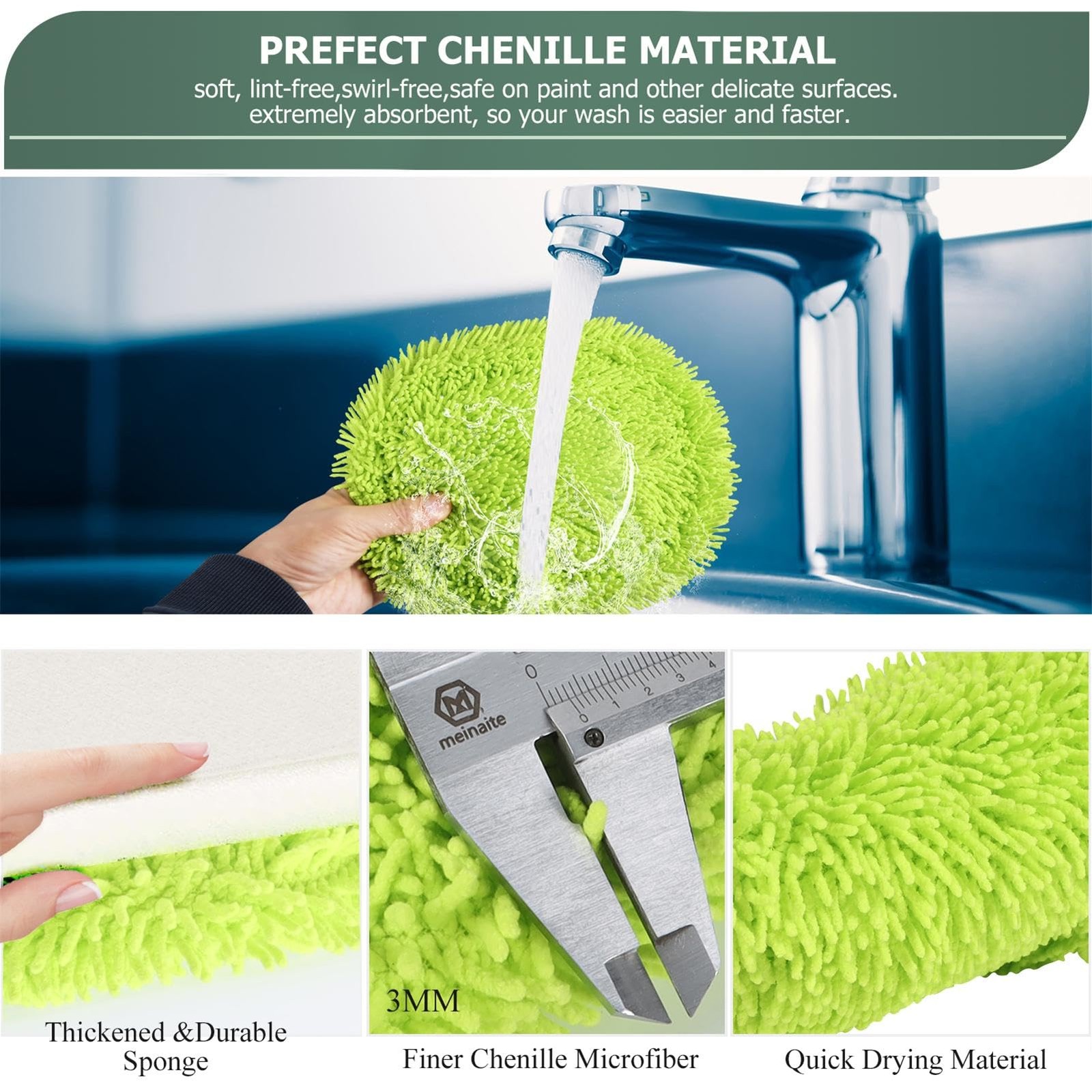 Wall Cleaner, Wall Cleaner Mop Green Mop for Walls Max 66’’ Wall Mop with Lon…