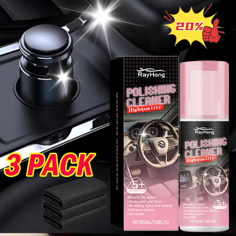 Polishing Cleaner Car Interior, Car Interior Detailer and Cleaner 100ml USA