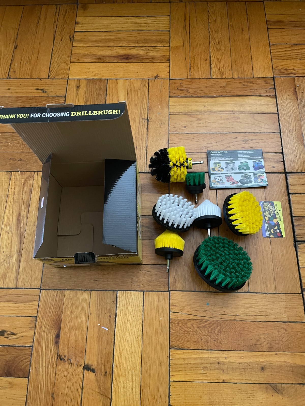 Drill Brush Power Scrubber Set Cleaner Spin Tub Shower Tile Grout Wall 7 Brushes