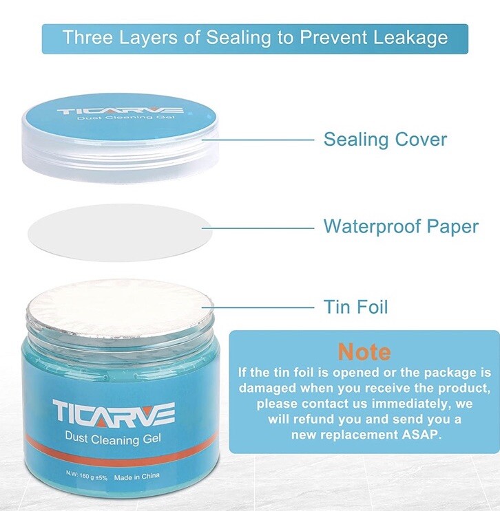 TICARVE TCG001-blue2 Cleaning Gel for Car