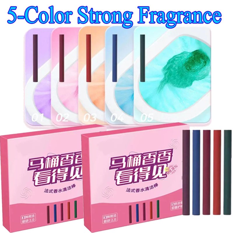 Multi-functional Deodorizing Toilet Cleaning Sticks,Automatic Long-Lasting Fresh