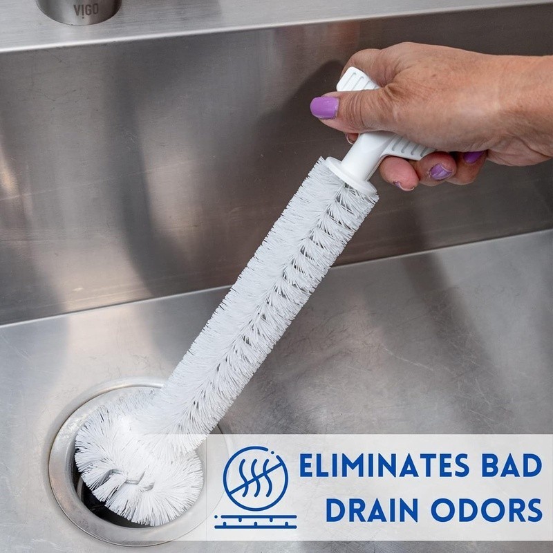 Sink Disposal Brush Cleaner Deep Clean Odors Ergonomic Handle Kitchen Tool New