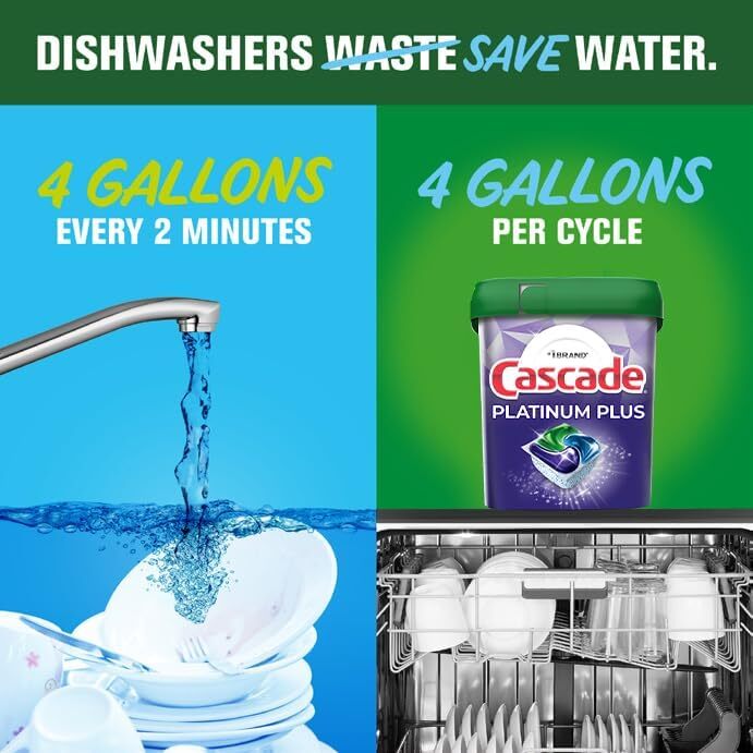 Cascade Platinum Plus Dishwasher Pod, Dish Detergent, Dish Pods, Fresh 52 Count