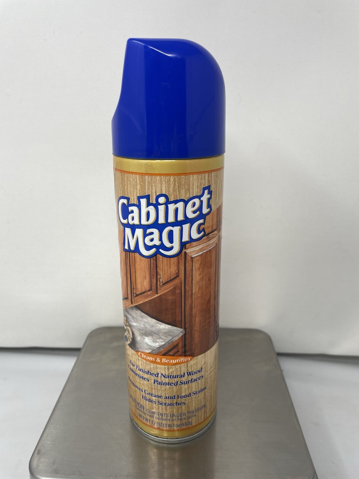 Vintage Original Cabinet Magic Wood Cleaner Polish 17oz 54% Full